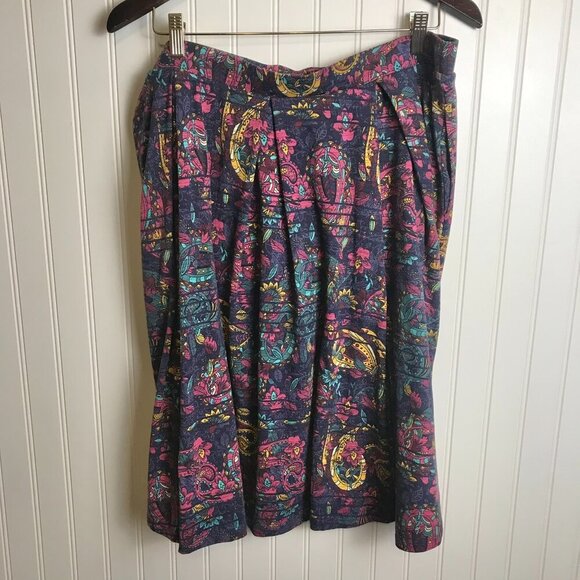 LulaRoe NWT Madison Skirt Size 2X Floral, Paisley Print P46 - Picture 1 of 6
